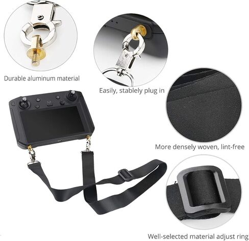RCGEEK Balance Lanyard for DJI RC N2 / RC N1/ RC N1C Controller, Neck Strap for DJI NEO/DJI Mini 4K/Mini 4 Pro/Mini 3 Pro/Mavic 3/Mini 3/Mini 2/Mini 2 SE/Air 3 Drone Remote Control Lanyard Accessories in Saudi Arabia