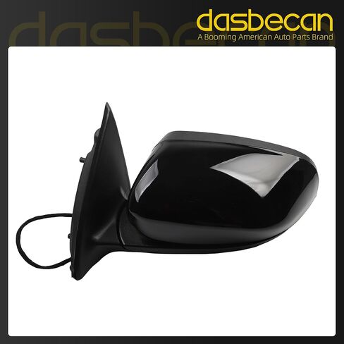 Dasbecan Right Passenger Side Mirror Compatible with 2014-2017 Jeep Cherokee with Power Heated Glass, Manual Folding, Black Mirror Cap Replace#CH1321374 1VF36TZZAD (5Pins) in Saudi Arabia