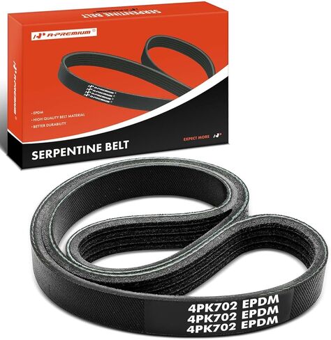 A-Premium Serpentine Belt 27.65 Inch For Ford, Nissan, Acura, Geo, Mercury, Mitsubishi & Subaru Models - Escort, EXP, Pulsar NX, Stanza, LN7, Lynx, TL, Eclipse, Galant, Storm, Justy in Kuwait