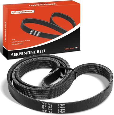 A-Premium Serpentine Belt 45.85 In For BMW 850Ci 1995, 850CSi 1995 & Audi RS4 2007-2008 & Ford Probe 1993-1997 & Mazda 626 1999, Protege 1999-2003 in Kuwait