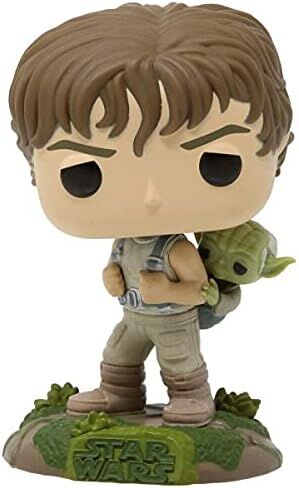 POP Star Wars: The Empire Strikes Back 40th Anniversary - Luke Skywalker Training with Yoda Funko Pop! Vinyl Figure (Bundled with Compatible Pop Box Protector Case), Multicolored, 3.75 inches in Kuwait