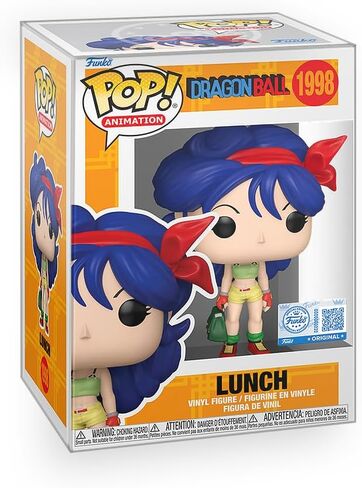 Epic Collectibles Pop Anime: Dragon Ball - Lunch (Launch) with Blue Hair Exclusive Vinyl Figure Bundled with Box Protector Compatible for Funko in Kuwait