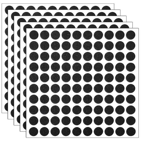 500 Pcs Black Felt Circles, Adhesive Round Felt Furniture Pads, EVA Foam Black Circle Stickers for DIY Crafts, Furniture Vases, Cabinets Decorations in Saudi Arabia