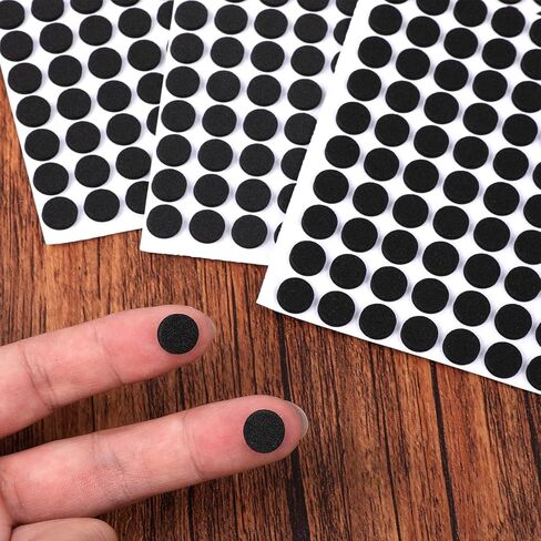 500 Pcs Black Felt Circles, Adhesive Round Felt Furniture Pads, EVA Foam Black Circle Stickers for DIY Crafts, Furniture Vases, Cabinets Decorations in Saudi Arabia