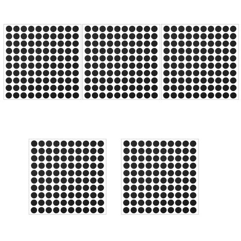 500 Pcs Black Felt Circles, Adhesive Round Felt Furniture Pads, EVA Foam Black Circle Stickers for DIY Crafts, Furniture Vases, Cabinets Decorations in Saudi Arabia