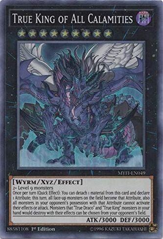 Yu-Gi-Oh! - True King of All Calamities - MYFI-EN049 - Super Rare - 1st Edition - Mystic Fighters in Kuwait