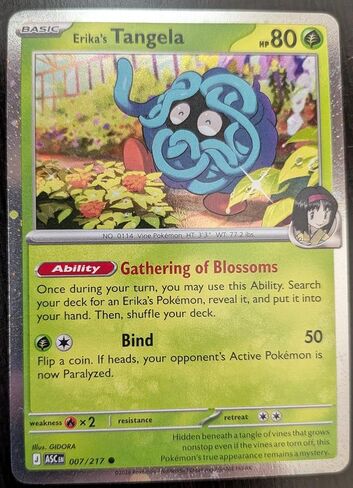 Pokemon - Erika's Tangela 007/217 - Cosmos Foil - Ascended Heroes Promo Single Card in Kuwait