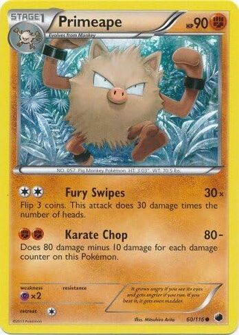 Pokemon - Primeape (60/116) - Plasma Freeze in Kuwait