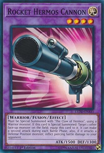 Yu-Gi-Oh! Rocket Hermos Cannon - LEDD-ENA41 - Common - 1st Edition - Legendary Dragon Decks (1st Edition) in Kuwait