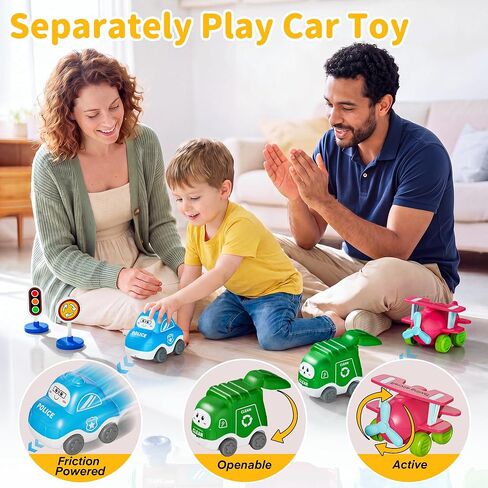 Train Set for Toddlers 2-4 with Steam, Music&Light, Electric Train Toy Set with 3 Car, 3 Trailer, Tracks Accessories, Christmas Birthday Gifts for Kids 2 3 4 5 6 7 Years Old Boys Girl in Kuwait