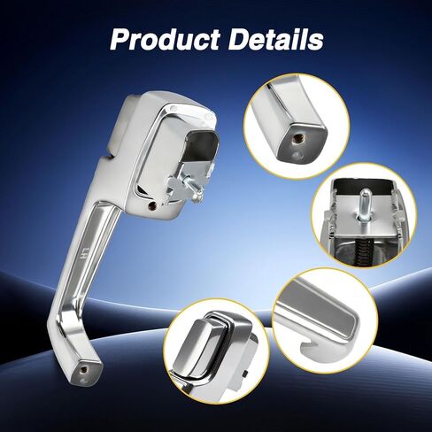 FUSCH Outside Door Handles Compatible with Chevy C10 C20 C30 K10 K20 K30 Blazer GMC C15 C25 C35 K15 K25 K35 1500 2500 3500 Pickup Jimmy 1967-1972 Chrome Left and Right Side Replace# 3927895 3927899 in Kuwait