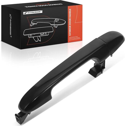 A-Premium Front or Rear Driver or Passenger Side Exterior Door Handle Compatible with Kia Forte 2010 2011 2012 2013, Smooth Black, Replace# 82652-1M060 in Kuwait
