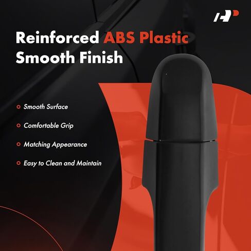 A-Premium Front or Rear Driver or Passenger Side Exterior Door Handle Compatible with Kia Forte 2010 2011 2012 2013, Smooth Black, Replace# 82652-1M060 in Kuwait