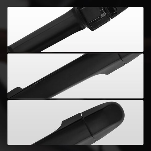 A-Premium Front or Rear Driver or Passenger Side Exterior Door Handle Compatible with Kia Forte 2010 2011 2012 2013, Smooth Black, Replace# 82652-1M060 in Kuwait