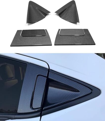 Car Accessories Fit for Honda HR-V HRV 2016-2022 ABS Exterior Back Door Handle Bowl Cover Trim (Carbon Fiber) 6PCS Set in Saudi Arabia