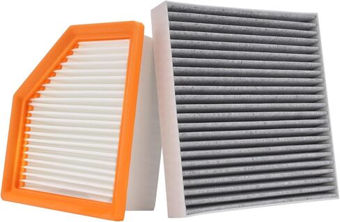 Engine Air Filter & Cabin Air Filter Set fit for Nissan Rogue 2021 2022 2023 2024 2025 2026 1.5L 2.5L Rogue Replacement 16546-6RA0A 27277-6RC0A in Saudi Arabia