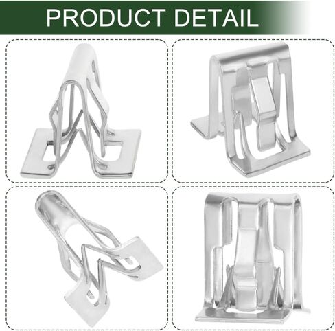 15 PCS Car Trim Panel Metal Retainer Clip, Car Door Panel Clips, U-Shaped Auto Dashboard Console Fastener for Chevy Saturn, Lift Gate Trim Finish Panel Moulding Fastener Replace OEM#11588650 in Saudi Arabia