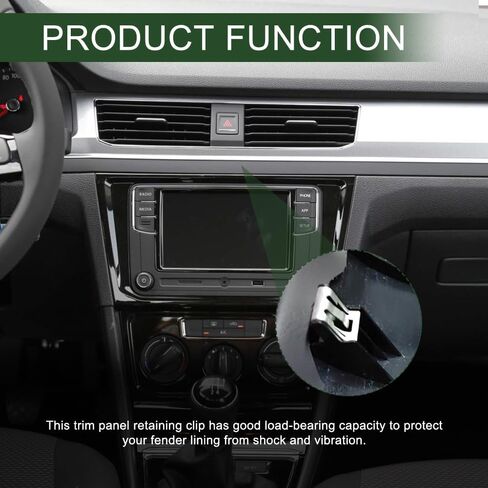 15 PCS Car Trim Panel Metal Retainer Clip, Car Door Panel Clips, U-Shaped Auto Dashboard Console Fastener for Chevy Saturn, Lift Gate Trim Finish Panel Moulding Fastener Replace OEM#11588650 in Saudi Arabia