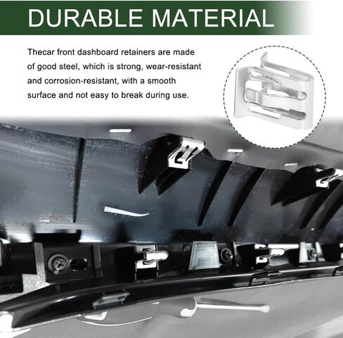 15 PCS Car Trim Panel Metal Retainer Clip, Car Door Panel Clips, U-Shaped Auto Dashboard Console Fastener for Chevy Saturn, Lift Gate Trim Finish Panel Moulding Fastener Replace OEM#11588650 in Saudi Arabia