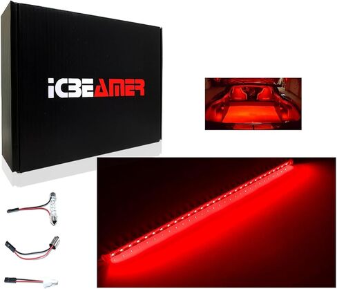 ICBEAMER 12 بوصة يتغير لونها من الأزرق إلى الأبيض 18 SMDs 5050 LED شريط إضاءة يناسب منطقة حمولة السيارة وديكور الإضاءة المحيطة الداخلية in Kuwait