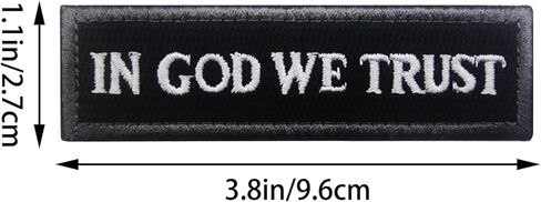 2 Pcs Funny Hook and Loop Patch - in GOD We Trust, Military Tactical Embroidered Morale Badge for Tactical Backpacks, Army Vests, Dog Harnesses, Service Animal Vests, Jackets, Jeans, Hats, Helmets in Kuwait