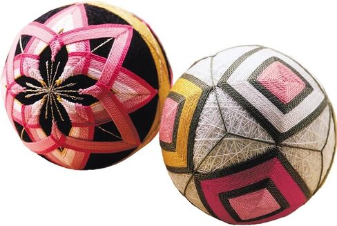 Peach Orimupasu Temari Kit / mass Cagalli double flower by Orimupasu made in Kuwait