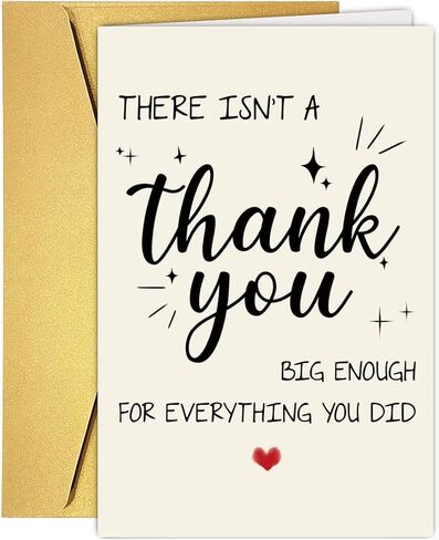 Funny Thank You Card for him her,Cute Thank You Gift for Boss Leader Teacher Doctor Nurse Healthcare Worker, Appreciation Card Gratitude Gift for Emergency Response men women in Saudi Arabia