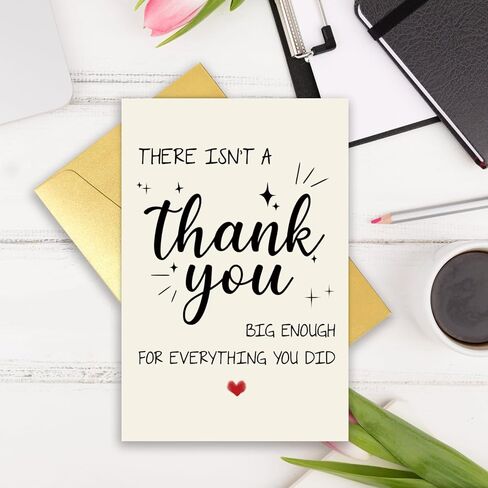 Funny Thank You Card for him her,Cute Thank You Gift for Boss Leader Teacher Doctor Nurse Healthcare Worker, Appreciation Card Gratitude Gift for Emergency Response men women in Saudi Arabia
