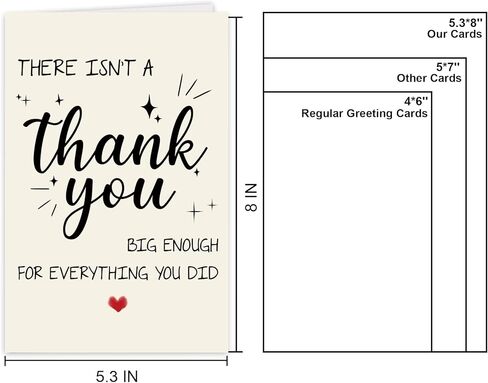 Funny Thank You Card for him her,Cute Thank You Gift for Boss Leader Teacher Doctor Nurse Healthcare Worker, Appreciation Card Gratitude Gift for Emergency Response men women in Saudi Arabia