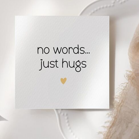 TEEMI-No Words Just Hugs Card | Stay Strong Thinking of You Greetings Card Loss Breakup Sympathy Motivational Gift Card in Saudi Arabia