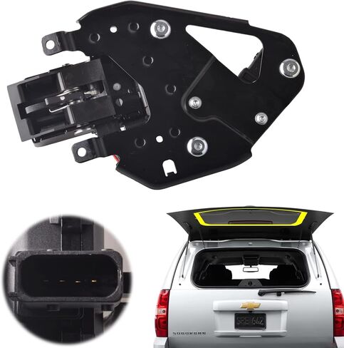 Liftgate Window Latch Assembly Compatible for 2007-14 Chevrolet Suburban 1500 2500 Tahoe | 2007-14 Cadillac Escalade | 2007-14 GMC Yukon Replace Rear Tailgate Glass Window Latch Lock Actuator in Kuwait