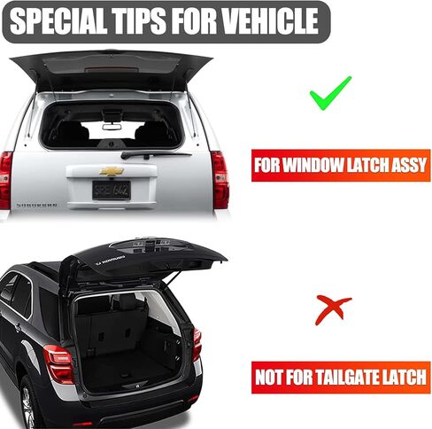 Liftgate Window Latch Assembly Compatible for 2007-14 Chevrolet Suburban 1500 2500 Tahoe | 2007-14 Cadillac Escalade | 2007-14 GMC Yukon Replace Rear Tailgate Glass Window Latch Lock Actuator in Kuwait