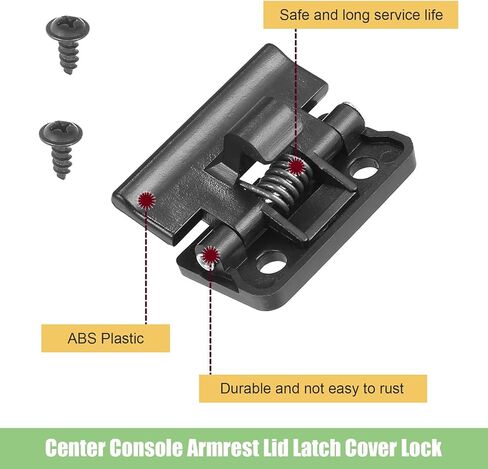 Center Armrest Box Snap, Stable Structure Plastic Grocery Box Snap Handle Latch, Conversion Replacement OEM #5890812080 Accessory, Compatible with 4Runner (Black) in Kuwait