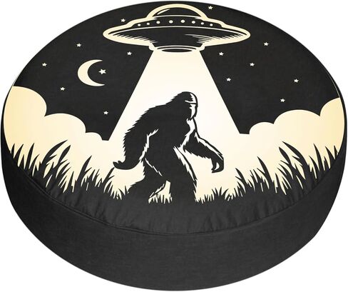 Camper Trailer Tire Covers Bigfoot and UFO Camping Weatherproof Universal Fit for Camper Trailer RV SUV Truck 12" 13" 14" 15" 16" 17 Inch in Saudi Arabia