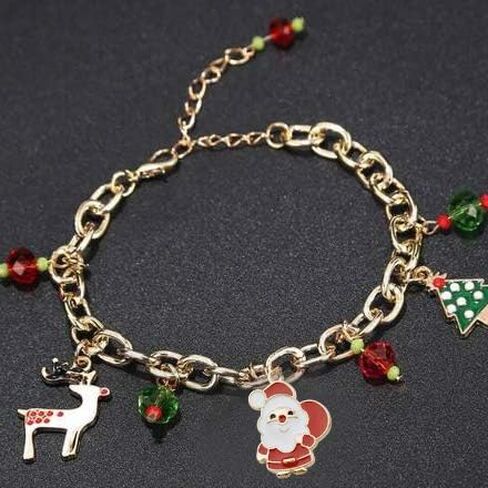 70 Pcs Gold Enamel Christmas Charms for DIY Jewelry Making Necklace Bracelet Earring DIY Christmas Clothes Sewing Bags Decoration Charms (M514) in Kuwait