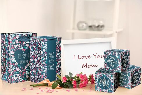 Mothers Day Surprise Gift Box for Money, DIY Creativity Folding Bounce Explosion Pop Up Cash for Mom, Blue in Saudi Arabia
