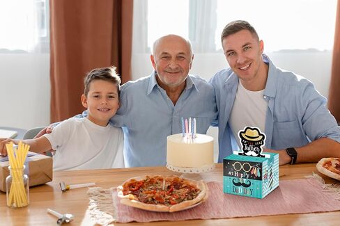 Linelglobal Father's Day Gift Box for Cash Gift, Pull Put Money Box, Surprise Cash Holder for Dad - Blue in Kuwait