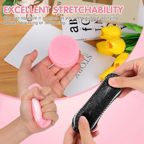 Taba Squishy ,Cookie Squishy Toy, Ultra-Soft Stress Relief & Sensory Toy for Kids and Adults, Anxiety Relief, Cute Design, Party Favors (4 pcs) in Saudi Arabia