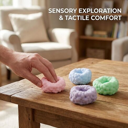 4PCS Crunchy Squishy Balls, Sensory Fidget Balls with Squishy Skin Texture, Stress Relief Items, Indoor Outdoor Use, TPR Material Durable Design (Ages 14+) in Saudi Arabia