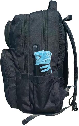 Unisex Laptop Backpack, Business Travel Backpack (with USB Charging Port), Water-Resistant Backpack, Fits 15.6-inch Laptops, Lightweight Everyday Backpack with Multiple Compartments in Kuwait
