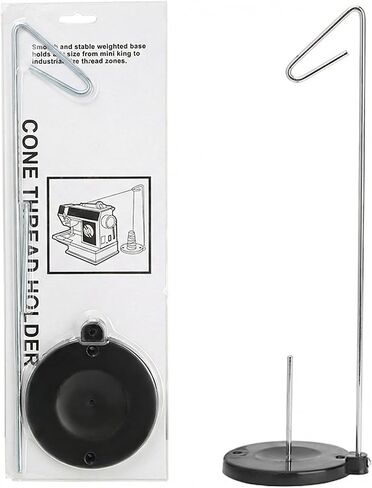 SXDLCX Single Cone Thread Spool Holder Stand with Heavy Plastic Base for Sewing, Embroidery, Quilting, Serger Machines, NOT Adjustable Height (Plastic Base) in Saudi Arabia
