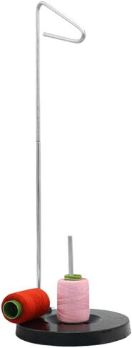 SXDLCX Single Cone Thread Spool Holder Stand with Heavy Plastic Base for Sewing, Embroidery, Quilting, Serger Machines, NOT Adjustable Height (Plastic Base) in Saudi Arabia