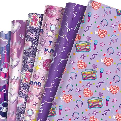 FunooFuno 12 Sheet Ice Cream Drip Baseball Wrapping Paper Not Roll Sports Gift Wrap Paper Folded DIY Crafts Gift Wrapping for Baseball Theme Holiday Birthday Party 19.7 x 27.6 Inch in Kuwait