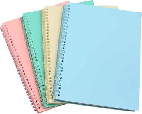 8pcs Spiral Notebook Aesthetic Supplies B5 7mm College Ruled 9.8 inch x 6.9 inch 80 Sheets -160 Pages Journals for Work Students Study and Notes (8pcs) in Kuwait