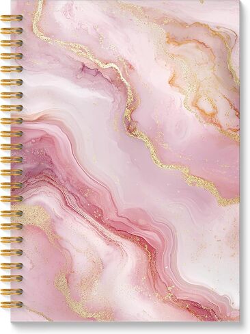 Gold and Emerald Green Marble Spiral Notebook, Modern Luxury Turquoise Liquid Marble Journal, Abstract Green Crack Veins Texture Aesthetic Journal Notebook, 5.5x8.3 Inch in Saudi Arabia