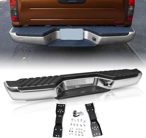 JSBOYAT Anti- Rust One Piece Chrome Rear Bumper Assembly Compatible with 2012-2021 Nissan NV1500 NV2500 NV 3500 w/o Sensor Hole NI1102158 in Kuwait