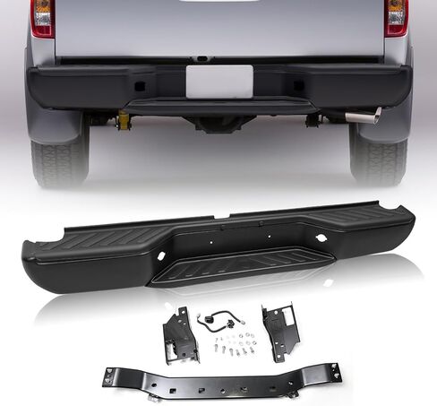 JSBOYAT Anti- Rust One Piece Chrome Rear Bumper Assembly Compatible with 2012-2021 Nissan NV1500 NV2500 NV 3500 w/o Sensor Hole NI1102158 in Kuwait