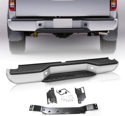 JSBOYAT Anti- Rust One Piece Chrome Rear Bumper Assembly Compatible with 2012-2021 Nissan NV1500 NV2500 NV 3500 w/o Sensor Hole NI1102158 in Kuwait