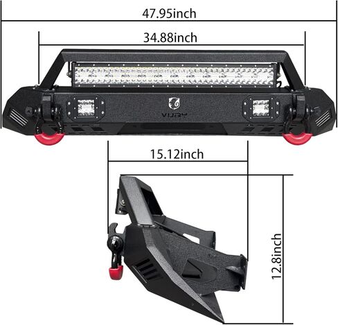 Tacoma Stubby Front Bumper Compatible with 2016 2017 2018 2019 2020 2021 2022 2023 Toyota Tacoma 3rd Gen in Saudi Arabia