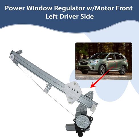 منظم نوافذ الطاقة FZJDSD مع محرك أمامي يسار 61041SG010 متوافق مع Subaru Forester 2014-2018 2.0L 2.5L استبدال 751409 61041SG011 61041SG012، جانب السائق in Kuwait